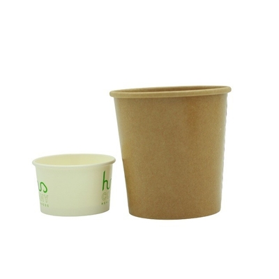 Kontainer Soup Kraft Paper 100ml-1200ml Untuk Dessert Yogurt Es Krim