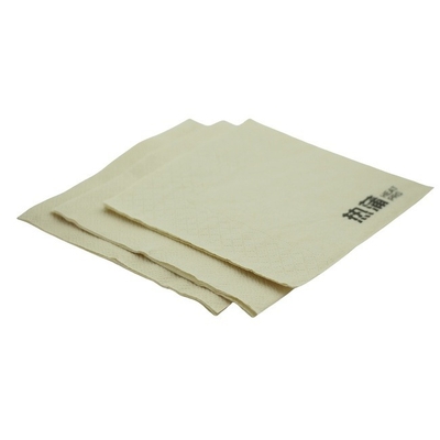 Papel impreso Kraft sin blanquear Servilletas Eco Conscious Tejido de cocina desechable