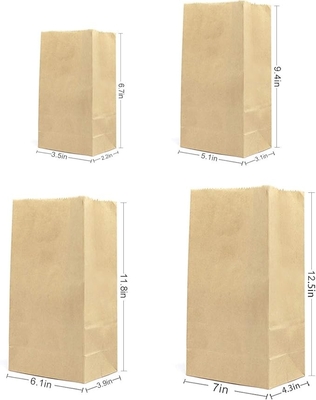 Durable Kraft Paper Bag For Bakery Bread Sandwich Bag Customized