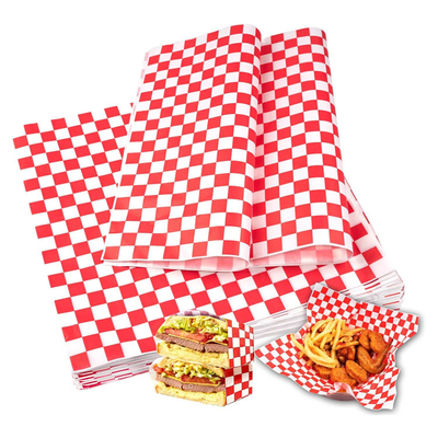 Greaseproof Printed Wax Sheets For Food Waxed Kraft Paper Sheets