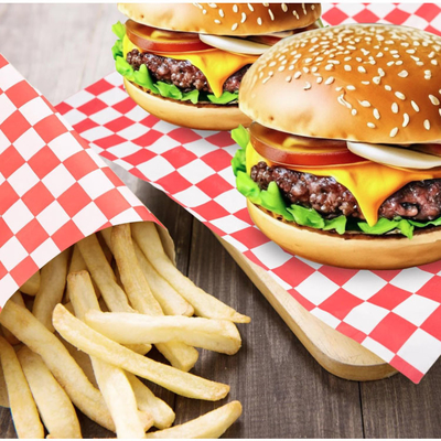 Greaseproof Printed Wax Sheets For Food Waxed Kraft Paper Sheets