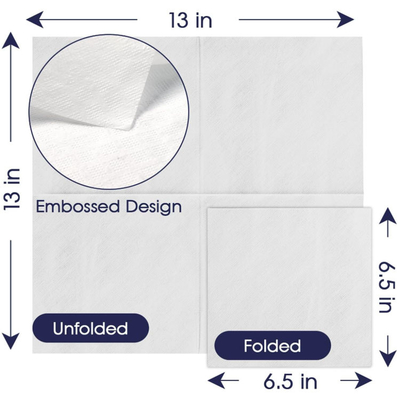 Soft Versatile Custom Printed Cocktail Napkins Printed Dinner Napkins 23cm 24cm 25cm 28cm