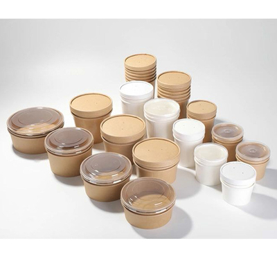 Picnic Disposable Paper Soup Bowls 18oz 26oz 32oz Eco Paper Bowls
