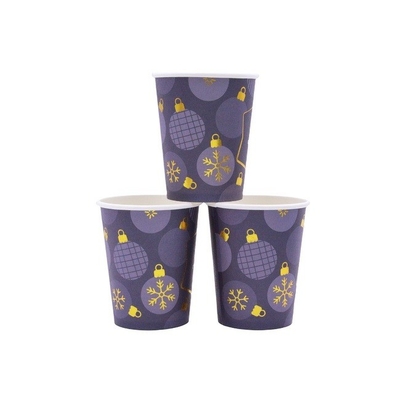 Customized Insulated Disposable Coffee Cups 8 Oz Paper Coffee Cups For Party