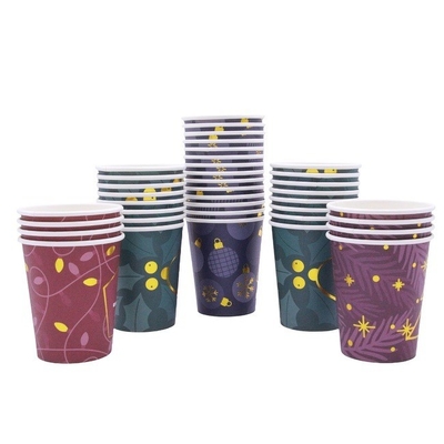 Customized Insulated Disposable Coffee Cups 8 Oz Paper Coffee Cups For Party