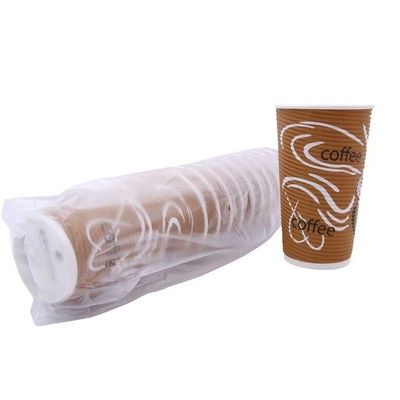 Ripple Wall Paper Coffee Cup ISO9001 Reusable For Hot Drink