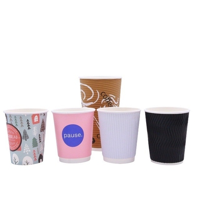 16oz Paper Coffee Cup Hot Cold Beverage Drinking Cup For Juice