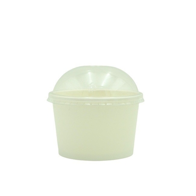 Customized Ice Cream Sundae Paper Cups Durable With Platisc Dome Lid