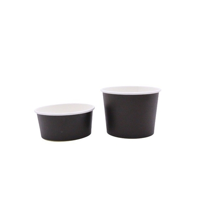 Customized Ice Cream Sundae Paper Cups Durable With Platisc Dome Lid
