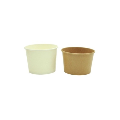 Disposable Kraft Ice Cream Cups 11Oz For Dessert Snack Frozen Yogurt Soup