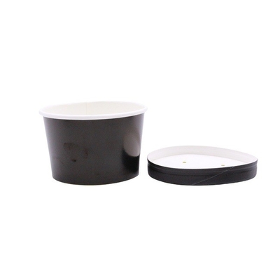 Customized Food Grade Paper Salad Bowls With Lids Disposable Hot Bowls
