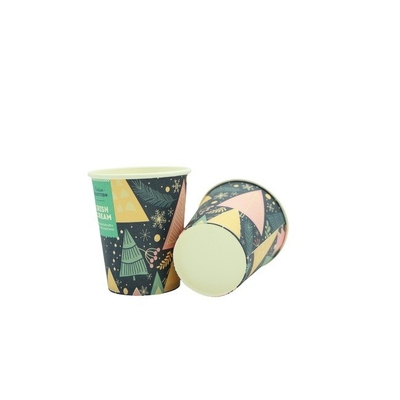Durable Thickened 16 Oz Paper Cups Christmas Disposable Coffee Cups For Tea