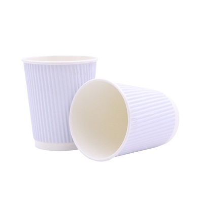 Customized Insulated 8oz Paper Cups Takeaway Coffee Cups For Cold Hot Drinks