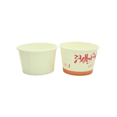 PE Coated Disposable Hot Soup Bowls For Snacks Salads 32oz 1000ml White Paper Bowl