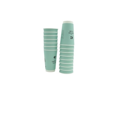 Disposable Blue Paper Coffee Cup For Hot Liquid Chocolate Juice Hot Beverage Drinkings