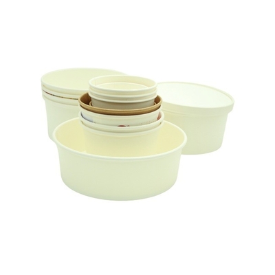 Kraft Restaurant Soup Disposable Cups Paper Soup Cups With Lids