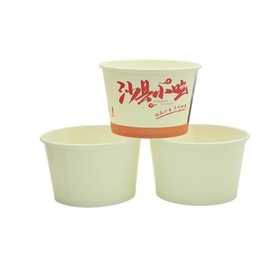 Compostable Paper Soup Cup Freezer Safe With PLA Lined ISO9001