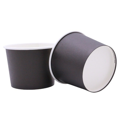 Durable PE Coating Compostable Soup Cups Disposable Paper Soup Cups