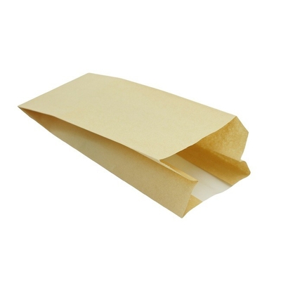 Kraft Safe Paper Bakery Bags For Bread PE Coated Greaseproof
