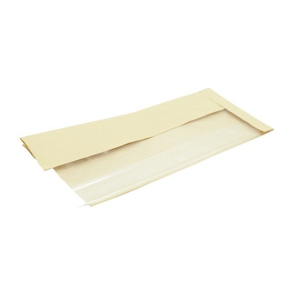 Odorless Bread Paper Bag Lightweight With Clear Front Window 23.5x4.3x1.6 Inch