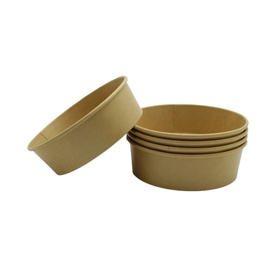 Eco Friendly Disposable Paper Bowl Leak Proof 50oz Kraft Paper Food Container