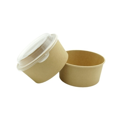 Customized Round Paper Soup Bowls With Lids Eco Friendly Disposable Bowls