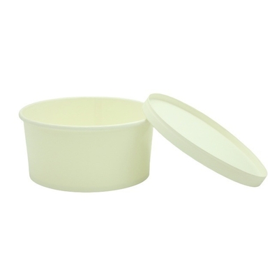 16oz 500ml Paper Soup Cup Food Grade Material PE Coated With Lids