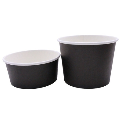 Black Disposable Soup Containers With Lids Durable 120ml-1800ml