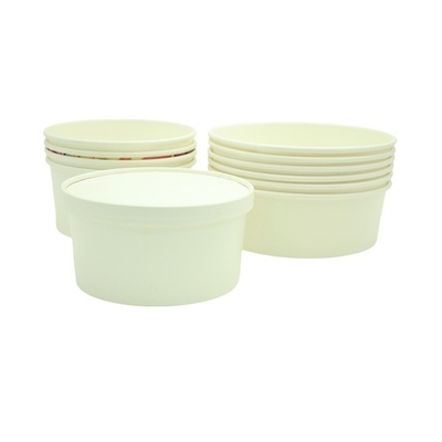 12oz Custom Paper Soup Cups Disposable For Restaurant Bakery