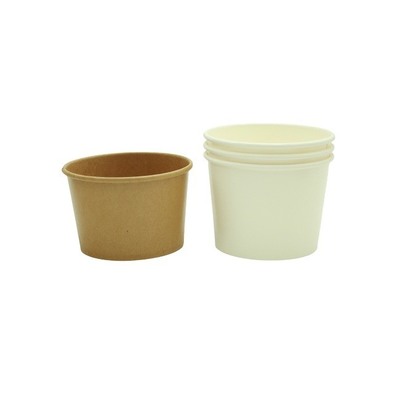 Disposable Food Packaging Soup Paper Bowl 32oz White Cardboard Paper Noodle Box Take Out Food Container with Custom Logo