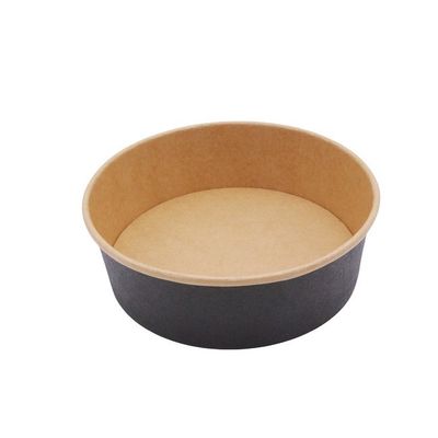 Heavy-Duty Salad Bowls, 25 oz Paper Bowls, Disposable Soup Bowls,  in Food Grade Kraft Paper Made, Eco-Friendly Durable No Leakage for Dessert Camping Food Party Disposable Serving Bowls