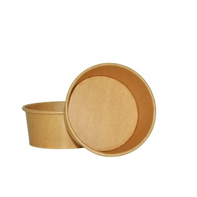 Customized OEM 36 oz Kraft Paper Bowls, Brown Paper Soup Bowls Kraft Paper Salad Bowl for Kitchen, Party, Restaurant and Camping
