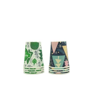  Colorful Disposable Mouthwash Cups, Small Disposable Cups, Mini Paper Cups for Parties, Picnics, Barbecues, Travel and Events