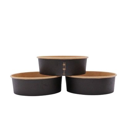 Black Heavy Duty Paper Bowls for Ice Cream, Hot Soup, Salad, Dessert, Cereals, Food 32 oz Extra Large Paper Bowls Leak Proof Disposable Hot Soup Bowls Bulk Large Salads Bowls