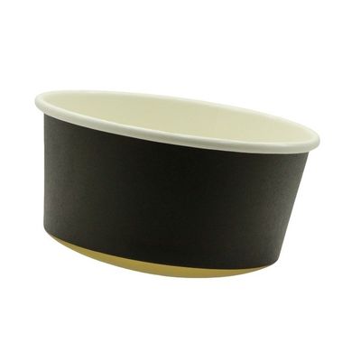 Black Heavy Duty Paper Bowls for Ice Cream, Hot Soup, Salad, Dessert, Cereals, Food 32 oz Extra Large Paper Bowls Leak Proof Disposable Hot Soup Bowls Bulk Large Salads Bowls