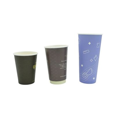16OZ Double Wall Coffee Cup For Hot Beverages, Tea, Espresso, Cocoa to go Drink Containers, Café & Office