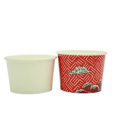 Customized New Deisgn Premium Paper Ice Cream Cups with Dome Lids Disposable Dessert cups for Hot and Cold Food