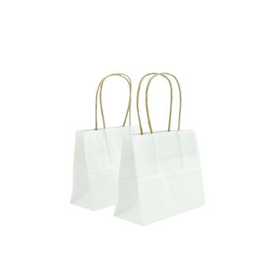 OEM Customized Gift Bags 8x4.25x10.5 Brown Paper Gift Bags with Handles Bulk for Wedding, Party Favor, Grocery, Shopping, Retail, Merchandise Medium Kraft Paper Sacks