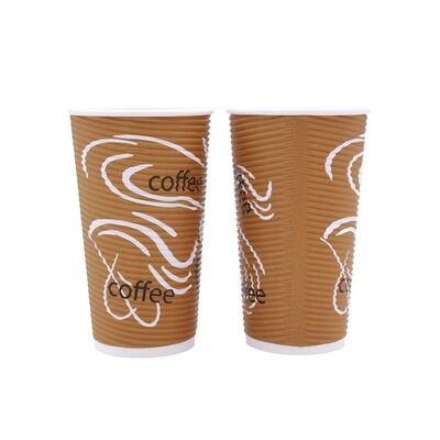  Disposable Paper Cups for Hot/Cold Beverage, Disposable Cups 12 oz, Leak-Free Paper Coffee Cups for Cafe, Restaurant, Office and Home
