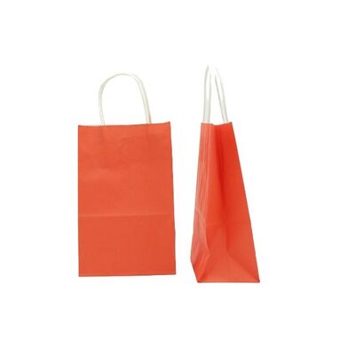 Customized Colorful Kraft Paper Gift Bags with Handles Gift Bags Bulk Medium Size Small Business Bags for Party