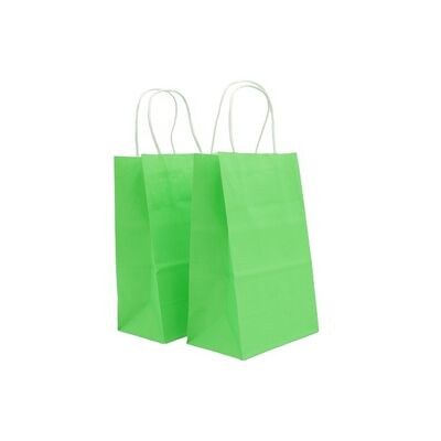 Customized Colorful Kraft Paper Gift Bags with Handles Gift Bags Bulk Medium Size Small Business Bags for Party