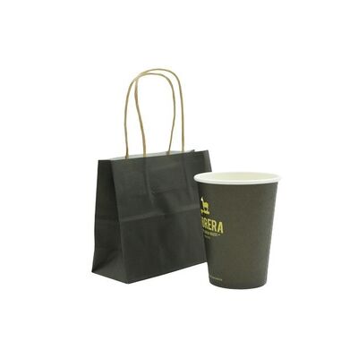 OEM Customized Black Gift Bags with Handles for Goodies Birthdays Events Classrooms & Celebrations