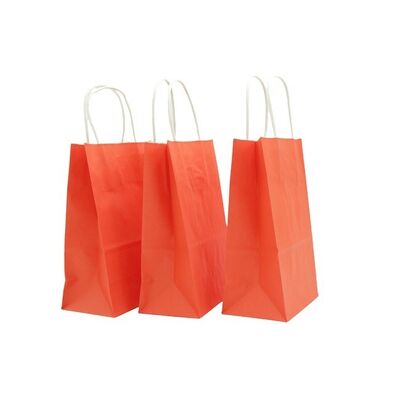 Customized Different Colors Small Gift Paper Bag with Handles for Graduation and Gift Retail Shopping Bags