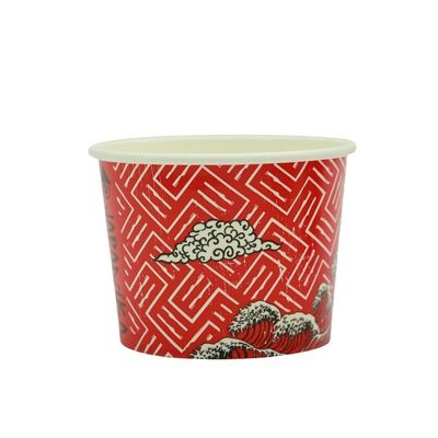 9-Ounce 270ml Party Supplies Treat Cups for Sundae Frozen Yogurt Soup Disposable Dessert Bowls for Hot or Cold Food 