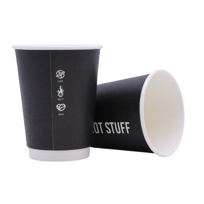 16 Oz Disposable Paper Coffee Cups Cups for Hot or Cold Beverage 