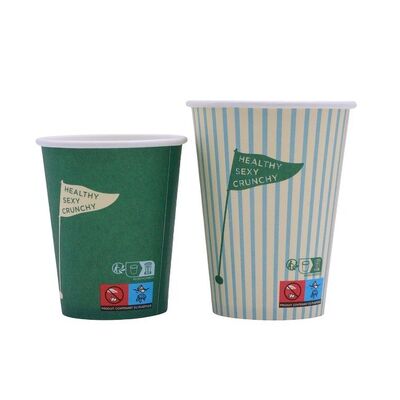 12 oz Disposable Single Wall Paper Coffee Cups with Sleeves To Go Coffee Cups for Home Office Cafes