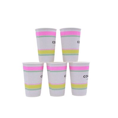 Bulk Disposable Paper Coffee Cups Hot Drinking Cups for Hot Coffee Hot Liquid for Cafes Bistros