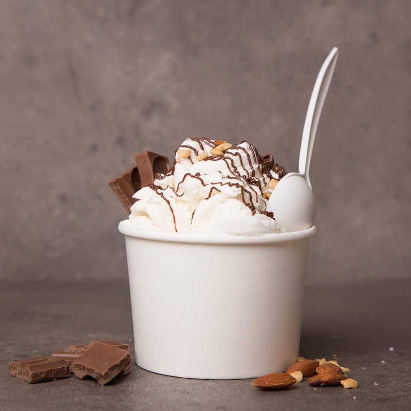 Eco Friendly Sturdy 12oz Ice Cream Cups Paper Ice Cream Pots
