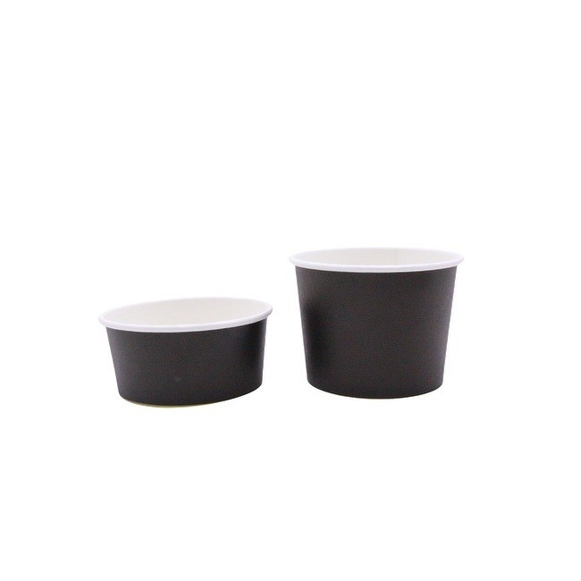 Customized Ice Cream Sundae Paper Cups Durable With Platisc Dome Lid