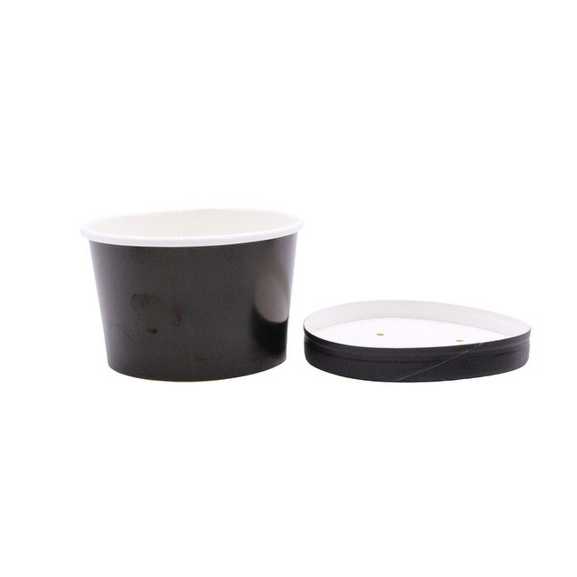 Customized Food Grade Paper Salad Bowls With Lids Disposable Hot Bowls